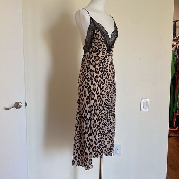 Victoria's Secret Leopard Print Lace Slip Dress Chemise Size XS - Picture 7 of 16